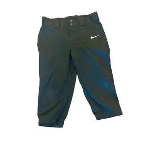 Nike Women's Diamond Invader Softball Pants Black 3/4 Length Dri-FIT Size M
